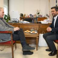 Συνάντηση του Δημάρχου Ηρακλείου Αλέξη Καλοκαιρινού με τον Δήμαρχο Χανίων Παναγιώτη Σημανδηράκη